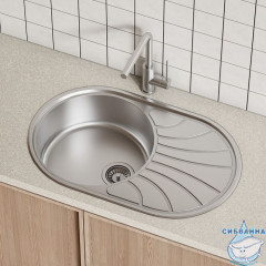 Мойка, нерж. сталь, шелк, 770*480, Suno S, IDDIS, SUN77SDi77