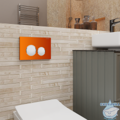 Кнопка смыва Charus Bagliore FP.330.FOXY.10 оранжевый