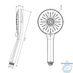 Ручной душ Lemark 110 3 режима LM8153C (хром) 