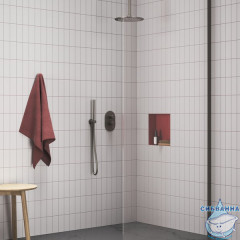 Встраиваемый смеситель для ванны Ravak Espirit X070325 (графит)