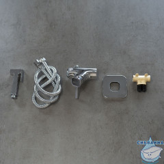 Встраиваемый смеситель с гигиеническим душем Lemark Solo LM7173C (хром)