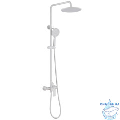 Душевая система Abber Weiss Insel 250 1 режим AF8020FWL (белый матовый)