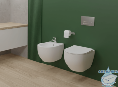 Унитаз подвесной безободковый Aquatek Европа AQ1901-00 (с сиденьем Soft Close (микролифт)