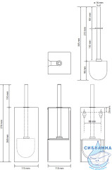 Ершик для унитаза Bemeta Niva 101113091
