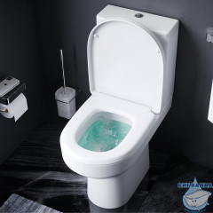 Унитаз напольный безободковый AM.PM Spirit 2.0 C708600WH (c бачком без сиденья) (белый глянцевый)