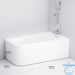 Ванна акриловая 160х100 см AM.PM Spirit W72A-160R100W-A2