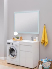 Тумба Aquanet Токио 68 237746 R белый глянец с раковиной Даллас 130