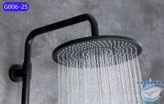 Верхний душ Gappo 25 см G006-25 (черный матовый)