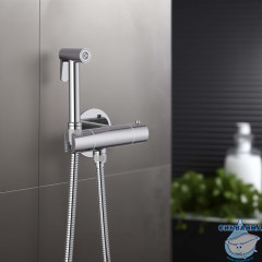 Смеситель с гигиеническим душем Aquatek Оберон AQ1027CR (хром)