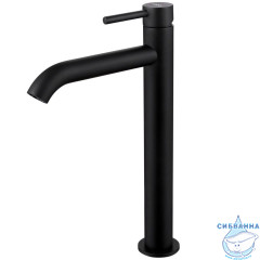 Смеситель для раковины ABBER Wasser Kreis AF8111B (без донного клапана) (черный матовый)