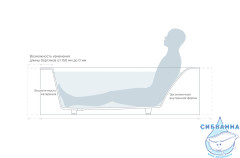 Ванна из искусственного камня Salini Vasta 190x100 (материал solix,белый матовый)