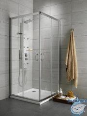 Душевое ограждение Radaway Premium Plus C/D 75x90 профиль хром, стекло прозрачное 30433-01-01N (без поддона)