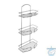 Полка трехъярусная прямая, проволока стальная, 13, Milardo, 013W030M44