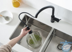 Смеситель для кухни Timo Saona 2316/03FL (черный матовый)