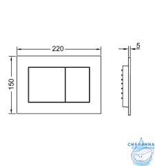 Инсталляция для унитазов TECEbase K440407 (панель смыва черная матовая)