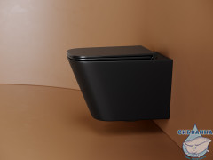 Унитаз подвесной безободковый Ceramicanova Union Rimless CN4009TMB с сиденьем быстросъемным Soft Close (микролифт)