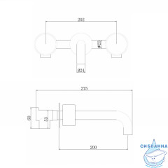 Смеситель для раковины встраиваемый ABBER Wasser Kreis AF81122G (золото матовое)