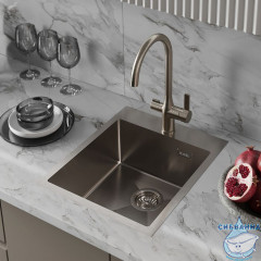 Мойка, нерж. сталь, сатин, 430*510, Haze, IDDIS, HAZ43S0i77