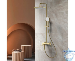 Душевая система Raglo 320 1 режим R30.24.03 (сатин золотой)