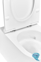 Унитаз подвесной безободковый TECEspring PRO S710001 с сиденьем Soft Close (микролифт)