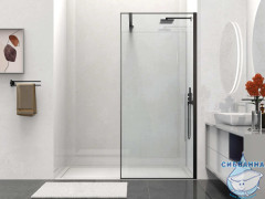Walk-in Vincea Walk In HS 80 профиль черный, стекло прозрачное VSW-1HS800CLB