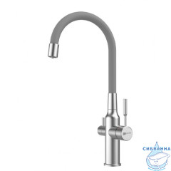 Смеситель для кухни Lemark Expert LM5083S-Gray (сталь/серый)
