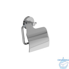 Держатель для туалетной бумаги с крышкой, глянцевый хром, сплав металлов, Sena, IDDIS, SENSSC0i43