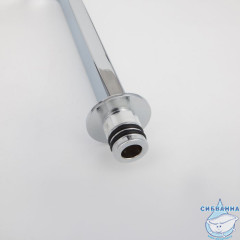 Излив для смесителя, кухня, L-образный, нерж. сталь, 207х296 мм, поворотный, хром, IDDIS, 995L21C5SM