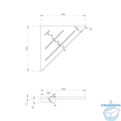  Полочка ABBER Stein AS1652