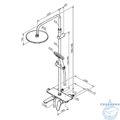 Душевая система Damixa Jupiter 977730000 (хром)