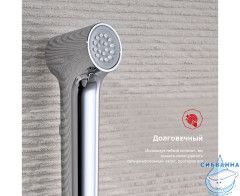 Встраиваемый смеситель Raglo R03.52 с гигиеническим душем (хром)