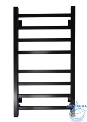 Полотенцесушитель электрический Санприз Контур П8 40х80 (черный матовый) (подключение универсальное)