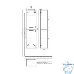 Пенал подвесной, 40 см, Brick, белый, IDDIS, BRI40W0i97
