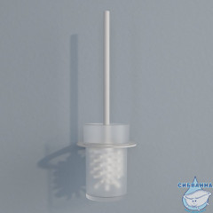 Ерш, матовое стекло, нержавеющая сталь, NOA, белый матовый, IDDIS, NOAWTG0i47