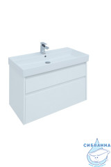Тумба под раковину Aquanet Nova Lite 90 242268 белый глянец