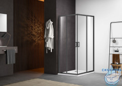 Душевое ограждение Aquatek AQ ARI KV 09020GM 90x90 профиль оружейная сталь, стекло прозрачное (без поддона)