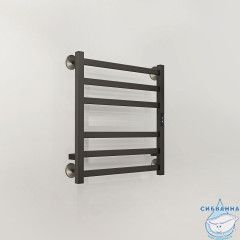 Полотенцесушитель электрический Indigo Oktava Slim (с таймером) 50х60 оружейная сталь (с возможностью скрытого подключения, подключение R/L)