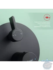 Душевая система Raglo 250 1 режим R20.27.06 (черный)