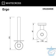 Держатель запасного рулона туалетной бумаги WHITECROSS Ergo ER2264NIB (брашированный никель)