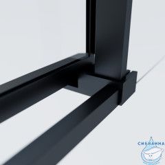 Душевое ограждение Vincea Софт 80x80 профиль черный, стекло прозрачное VSS-3SO2800CLB