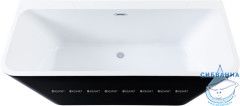 Акриловая ванна Aquanet Family Perfect 170x75 (белый глянцевый/черный матовый)