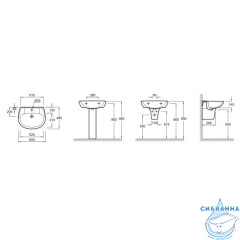 Полупьедестал Jacob Delafon Brive 19102K-00
