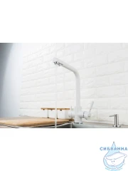 Смеситель кухни Frap F4352-8 (белый матовый)