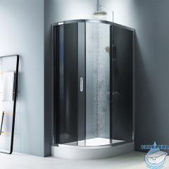 Душевое ограждение AM.PM Like Solo Slide 120х80 W83G-302U120CG64 профиль хром, стекло тонированное (без поддона)