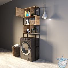 Шкаф под стиральную машину 1Marka Grunge Loft 66 дуб вотан