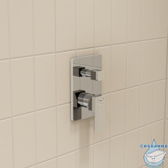 Встраиваемый смеситель с двумя выходами, хром глянцевый, Folk, IDDIS, FOLSB00i67