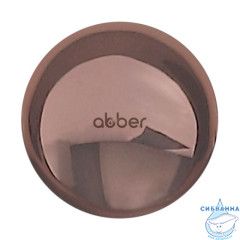 Накладка на слив для раковины ABBER AC0014RG розовое золото, керамика