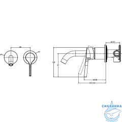 Смеситель для раковины встраиваемый Jacob Delafon Elate E28318-BL (черный матовый)