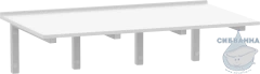 Столешница Bas 120x47 белая матовая СТ00020