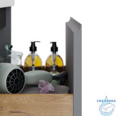 Тумба Dreja Luxury 55 с раковиной  Luxury 55 серый базальт